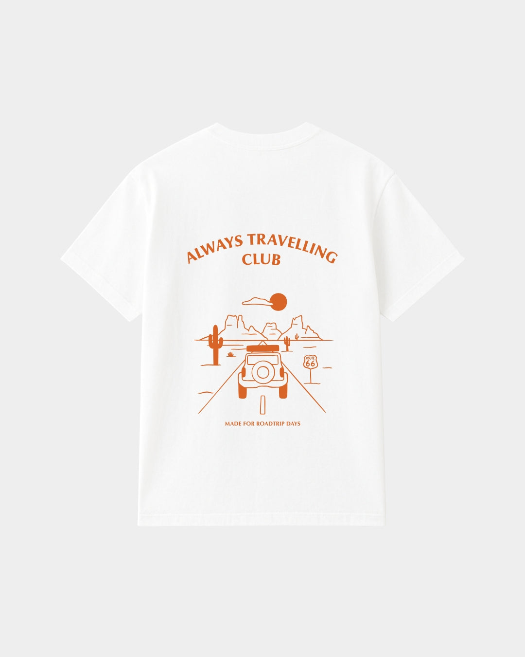 Bamboo T-shirt Roadtrip - White
